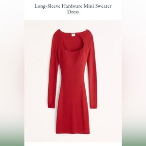 NWT Abercrombie Long Sleeve Hardware Mini Dress